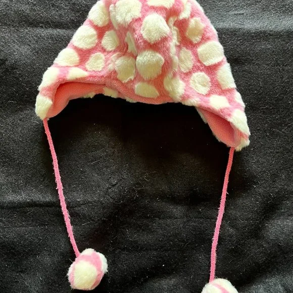 H & M Childs Pink/White Winter Hat - Picture 4 of 5